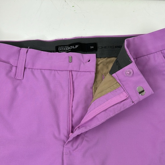 Skechers GO GOLF Men's purple athletic casual shorts size 34 - Picture 6 of 11